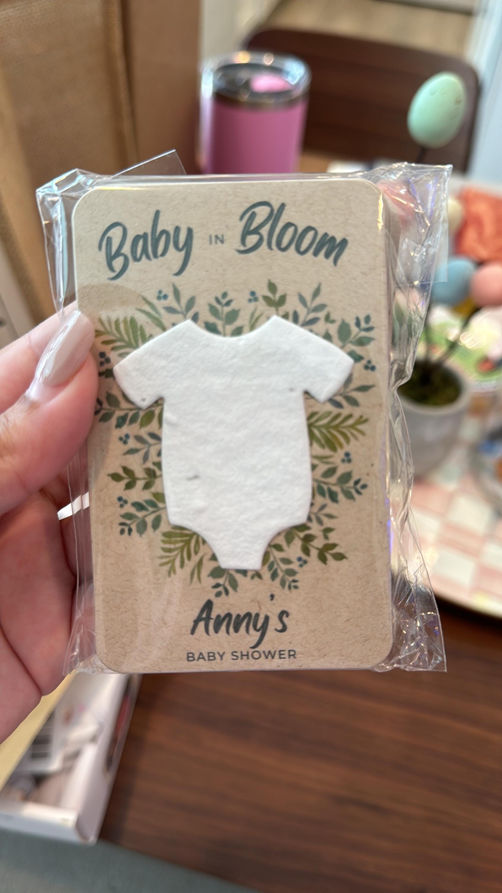 Baby In Bloom Baby Shower Favors For Guests - Wildflower Seed Packets Alternative - Good For Goodie Bags or Prizes