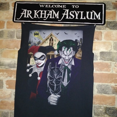 Welcome to Arkham Asylum Sign - Etsy