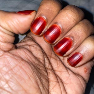Queen Nail Henna | Maroon | Water Permeable Nail Stain | Henna