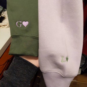 【GRAVER】Logo Heart Smile Sleeve Embroidered Hoodie Designer fashion, Seoul-fully created | W Concept