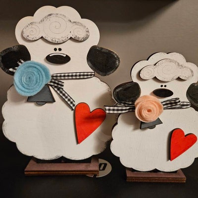Easter Lamb SVG File Laser Cut File Glowforge Easter Lamb Sheep Shelf ...