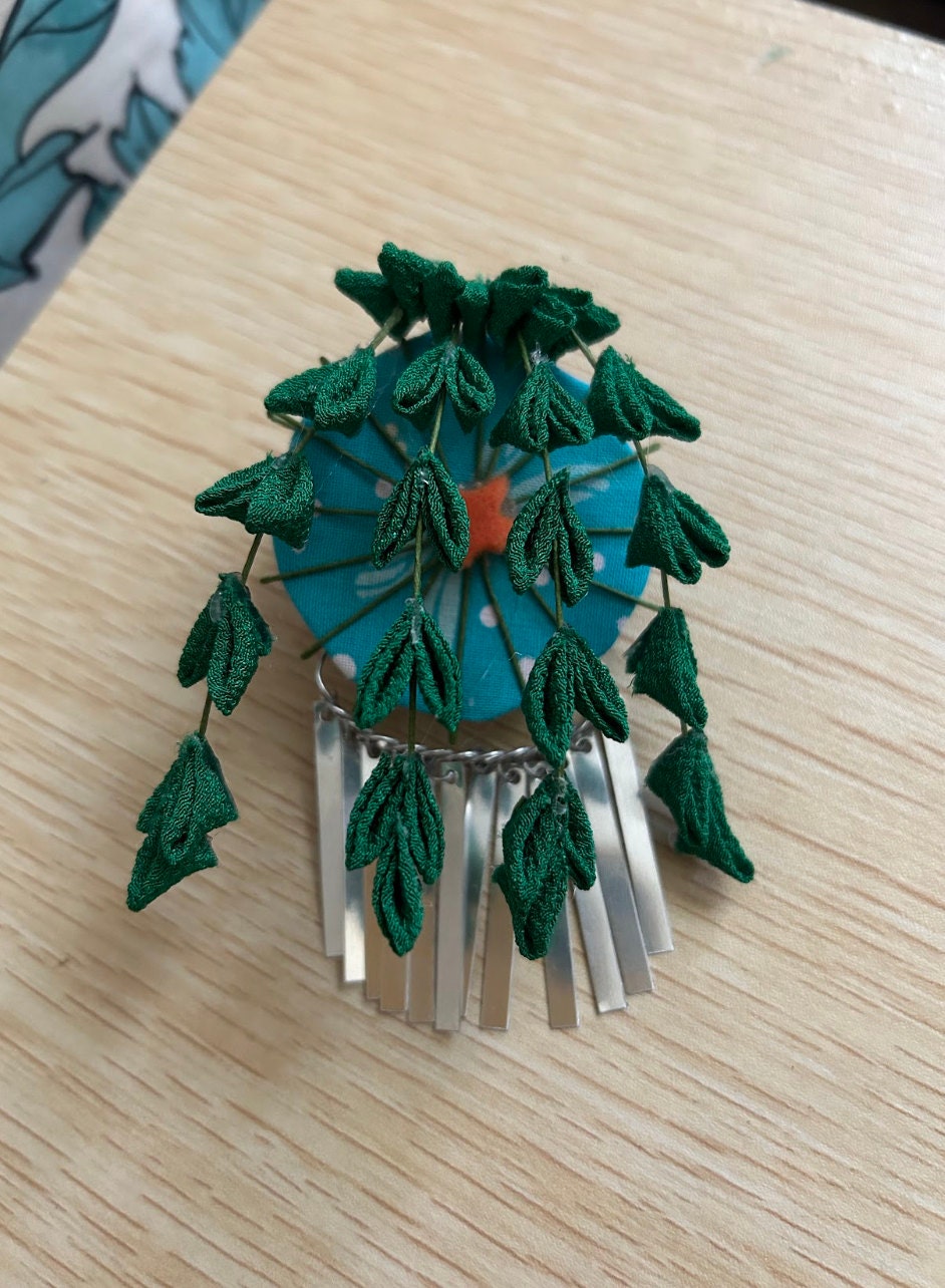 Bira Gin-Bira flutters for Tsumami zaiku kanzashi
