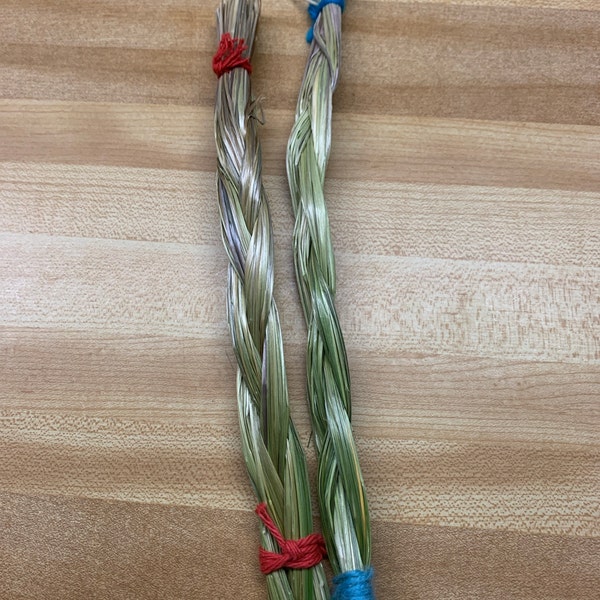 10 Freshly Braided Sweetgrass Braids . Sweetgrass. Hierochloe Odorata ...