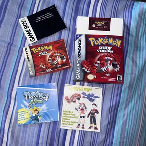 Pokemon Ruby Box for Game Boy Nintendo - 7 Regions - HQ