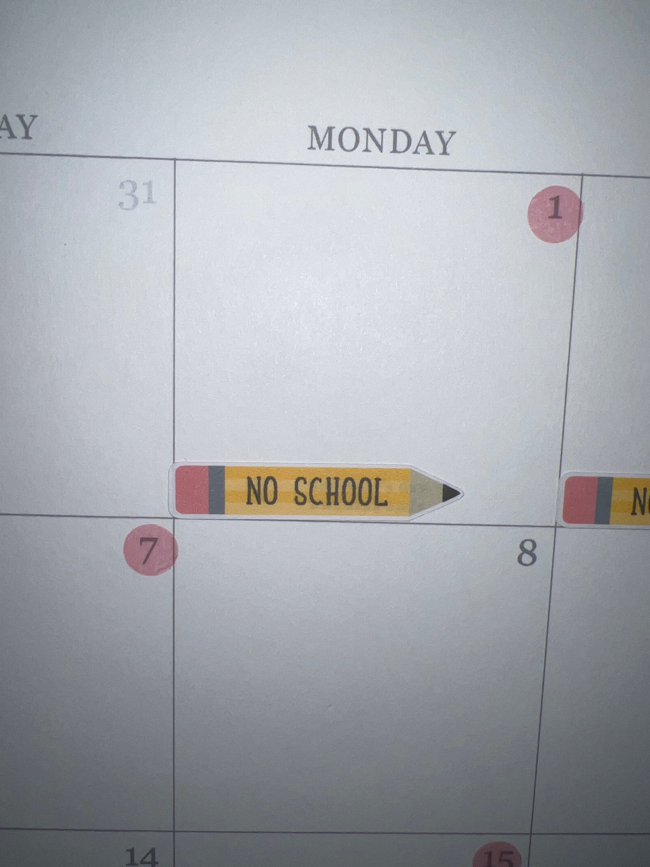 BENUTZERDEFINIERTER Bleistift-Aufkleber für Planer oder Kalender [328]