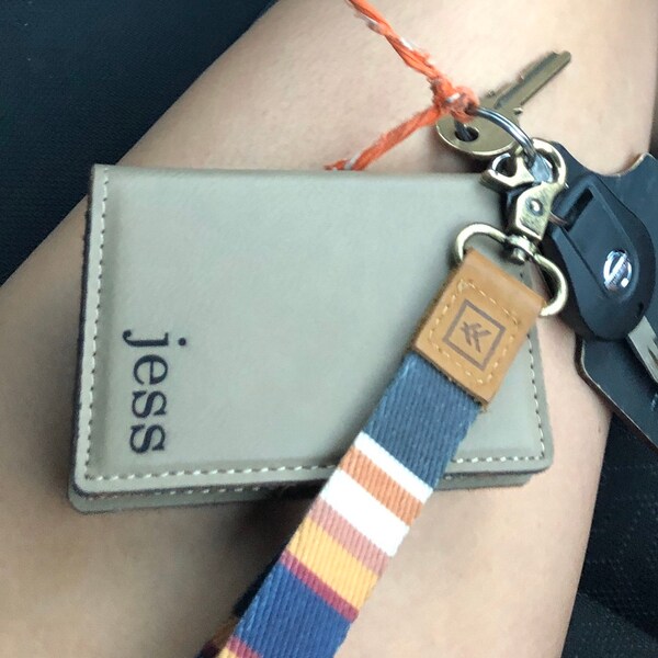 Personalized ID Holder Keychain Wallet, Christmas Present Stock Stuffer ...