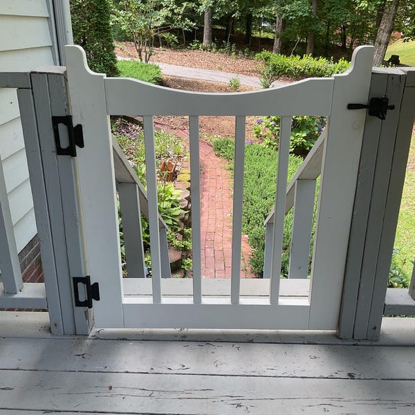 Custom Styled Frame Square Baluster Gate - Etsy