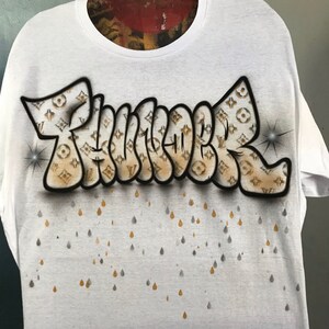 New Graffiti Graffiti Letters Airbrush T Shirts