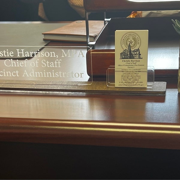 Personalized Name Plate, Custom Office Sign, Desk Name Plate, Wooden ...