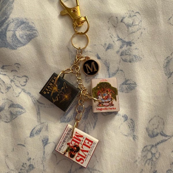 Mini Book Keychain | Unique Customizable Handmade Book Charm for Book ...