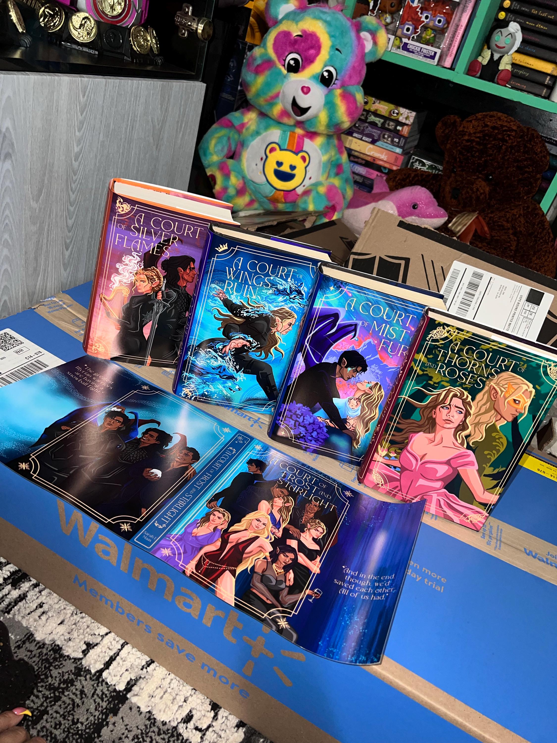 A Court of Thorns and Roses Dust Jacket Full Set