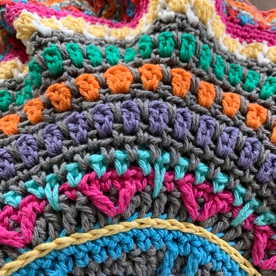 Crochet Pattern BOHO RUG Bobbiny Cord by Atergcrochet - Etsy