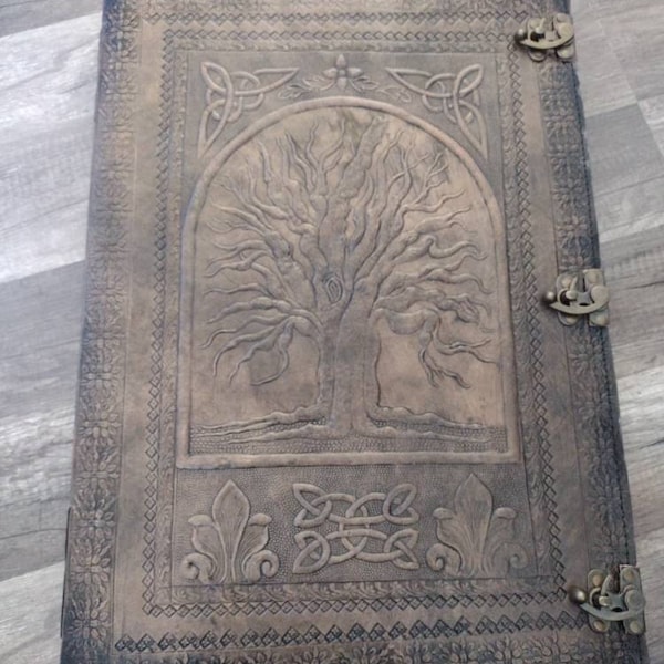 Large Leather Journal, Large Photo Albam, Tree of Life Embossed Journal ...