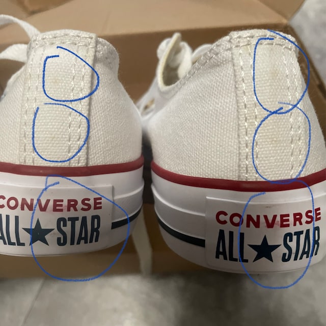 Converse nore all star originali vs fake