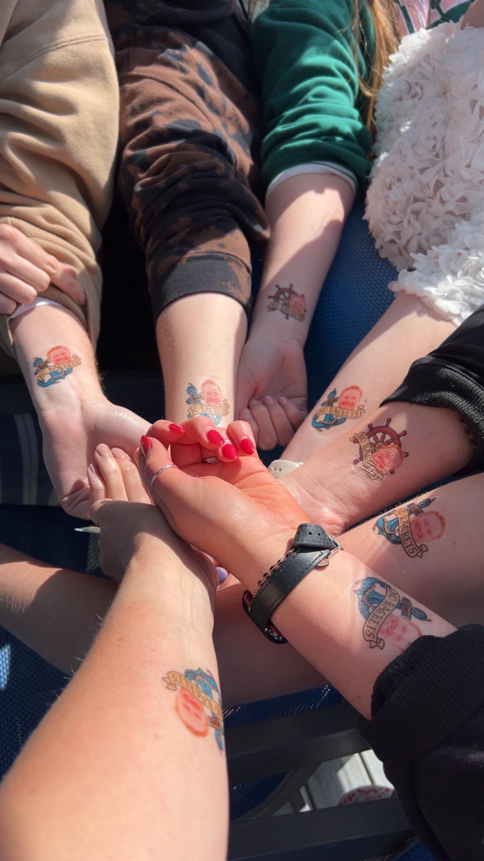 9 Custom Face Tattoos, Temporary Tattoo Sheet, Bachelorette, Birthday, Any Celebration!