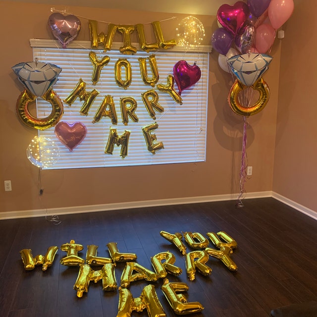Décorations Will You Marry Me – Bannière De Ballons De