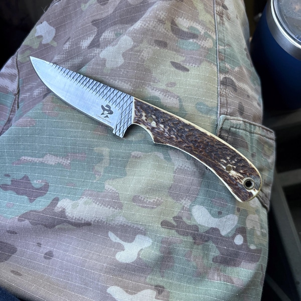 Rustler’s Edge Old West Knife – 4” Rasp Steel Blade & Unique Handle main image 0