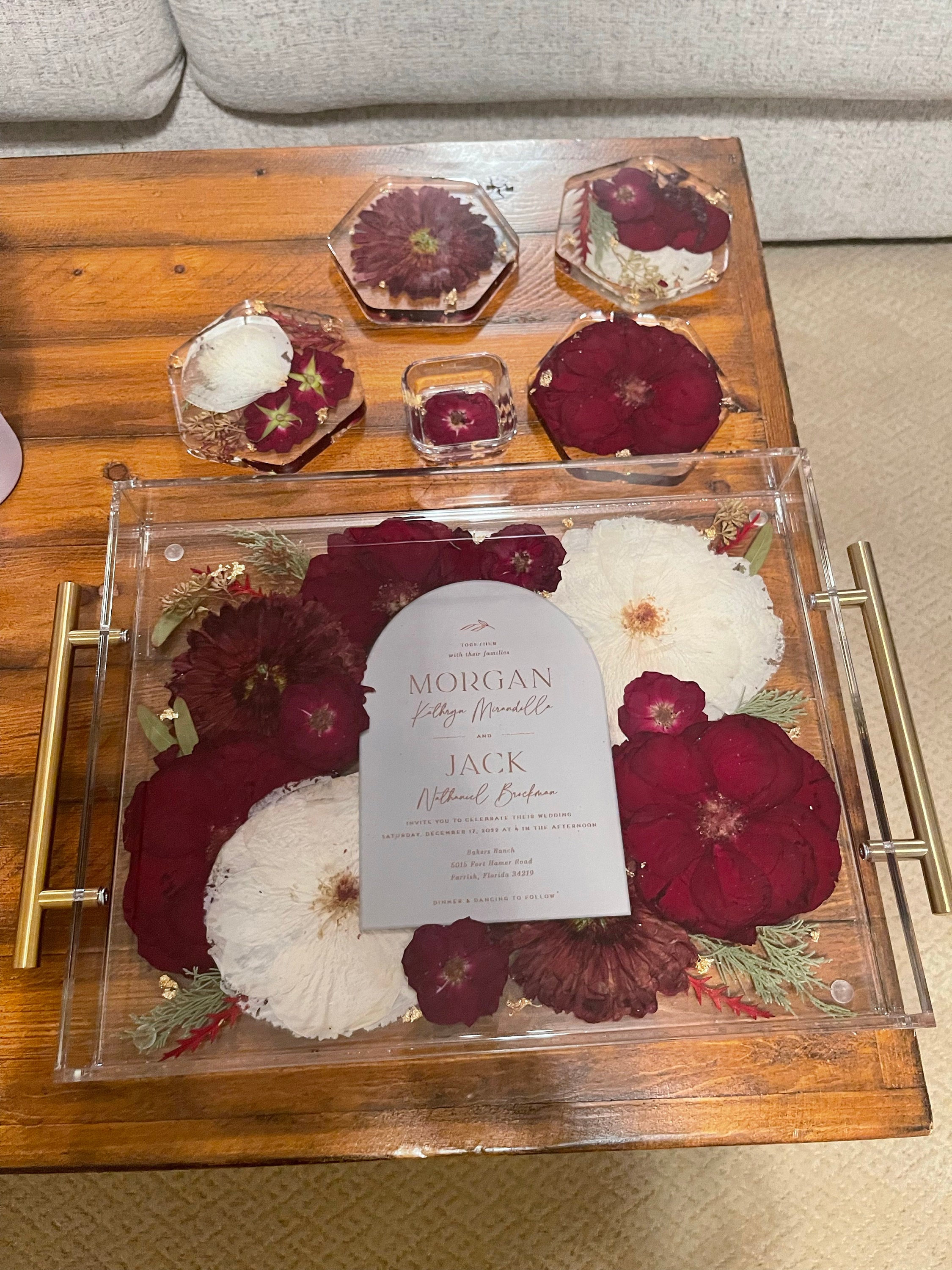 Preserved flowers from Jack's etsy review