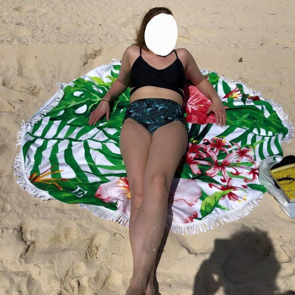 Christmas Presents  Circular Beach Towel Shawl 59