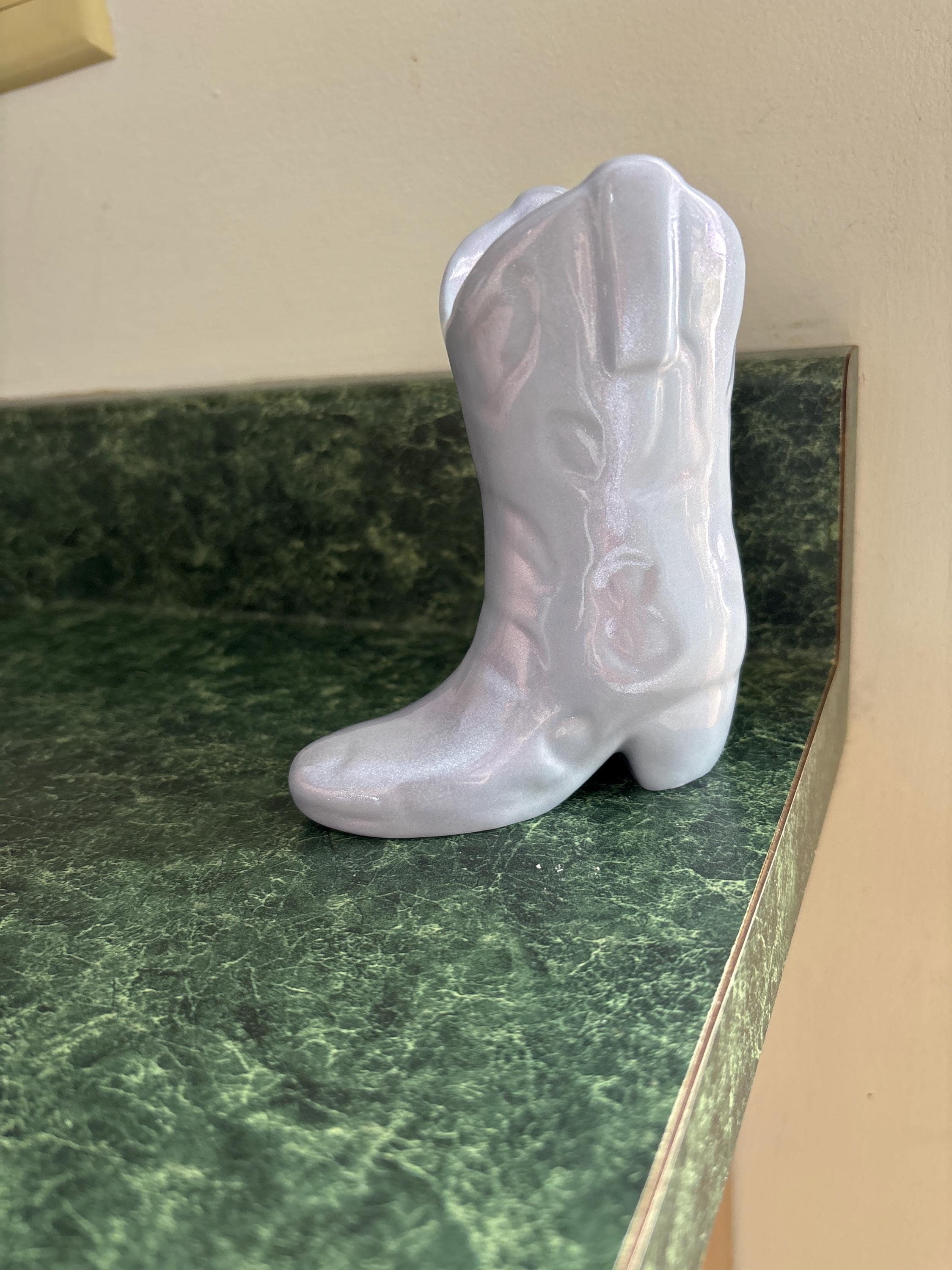 Custom Mini Cowboy Boot Vase *MADE TO ORDER* Country Western Decor, Bookshelf Decor