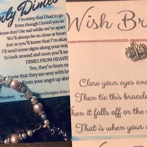 Dimes From Heaven Poem by K. Plunkett Keychain Gift Loss, Loved One ...