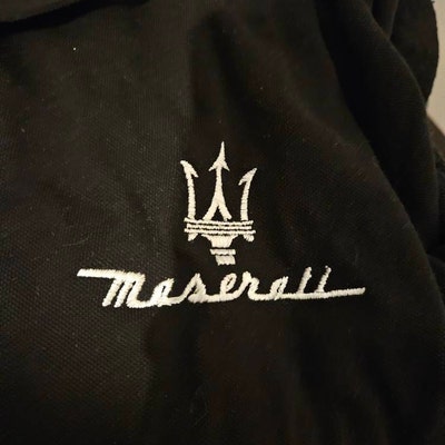 Maserati Logo Car Man's Embroidered Polo Shirt Short Sleeve Summer Wear ...