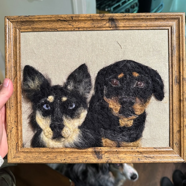 Felted Pets Custom Needle Felted Pet Replica Pet Portrait Wool Sculpture Miniature ...