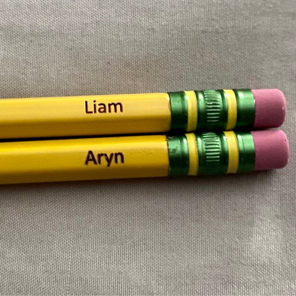 Personalized Pencils | Engraved Pencils | Back to School | 12 Pack ...