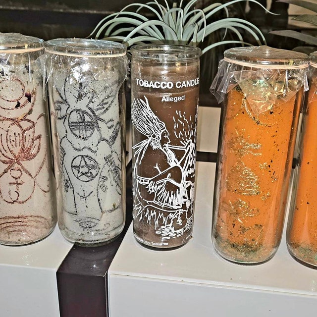 tobacco candle spiritual Tobacco - 7 Day Perfume Candle
