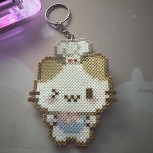 Masyumaro Sanrio Perler Bead Keychain – Handmade Kawaii Pixel