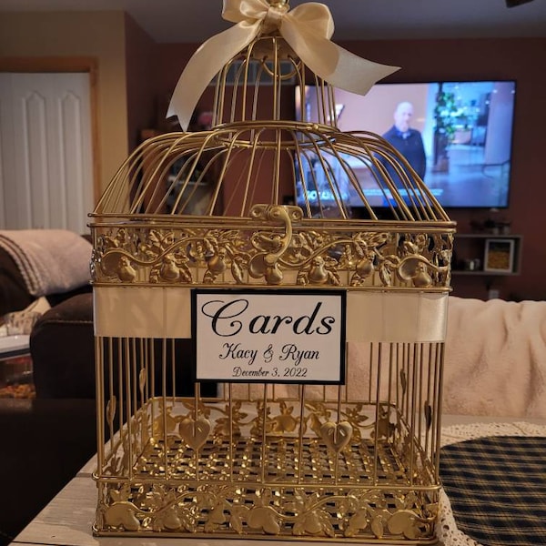 Silver Wedding Card Holder, Bridal Shower Cards, Baby Shower Cards ...