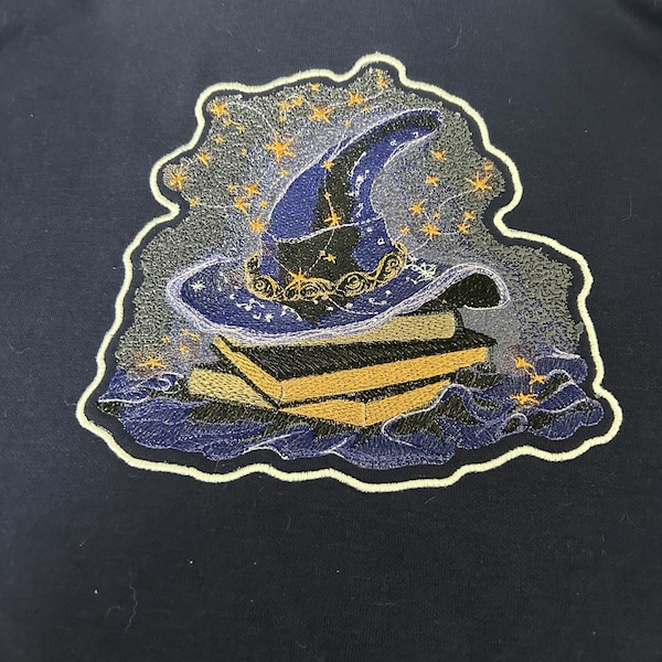 Exclusive Magic Hat Machine Embroidery Pattern, Sorcerer's Magic Hat ...