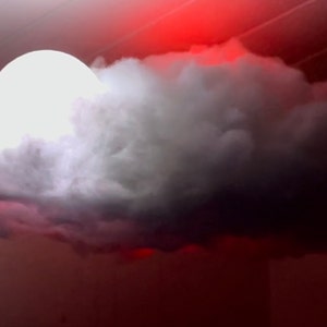 Cloud Light - Lightning Thunder LED storm with Speakers and 3D moon and ambient sound (Works on 110v - 220v)
