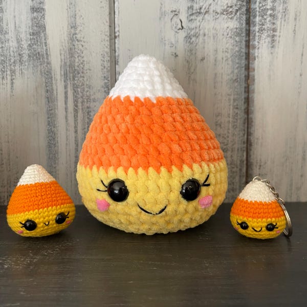 Amigurumi Candy Corn Crochet Pattern: Easy Halloween DIY (PDF Pattern ...