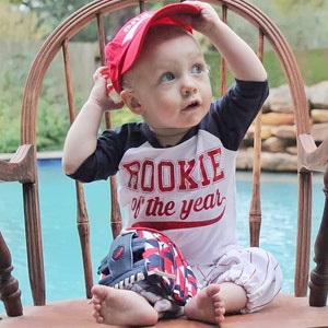 Baseball 2nd Birthday outfit boy, Two Birthday outfit, Navy Pinstripes, Baseball uniform, Baseball Pants Cap and tshirt, Baseball Pants main image 1