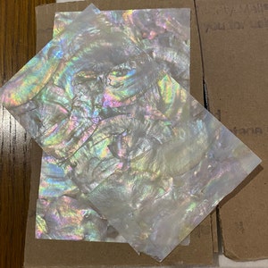 Black Mother of Pearl Shell INLAY OVERLAY Thin Sheet Veneer - Etsy