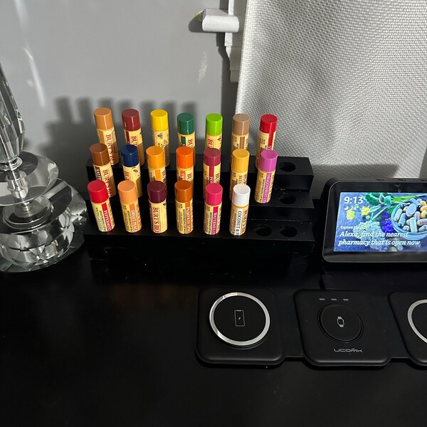 Wooden Display Rack for Fragrance or Essential Oils - 3 Row Bottle ...