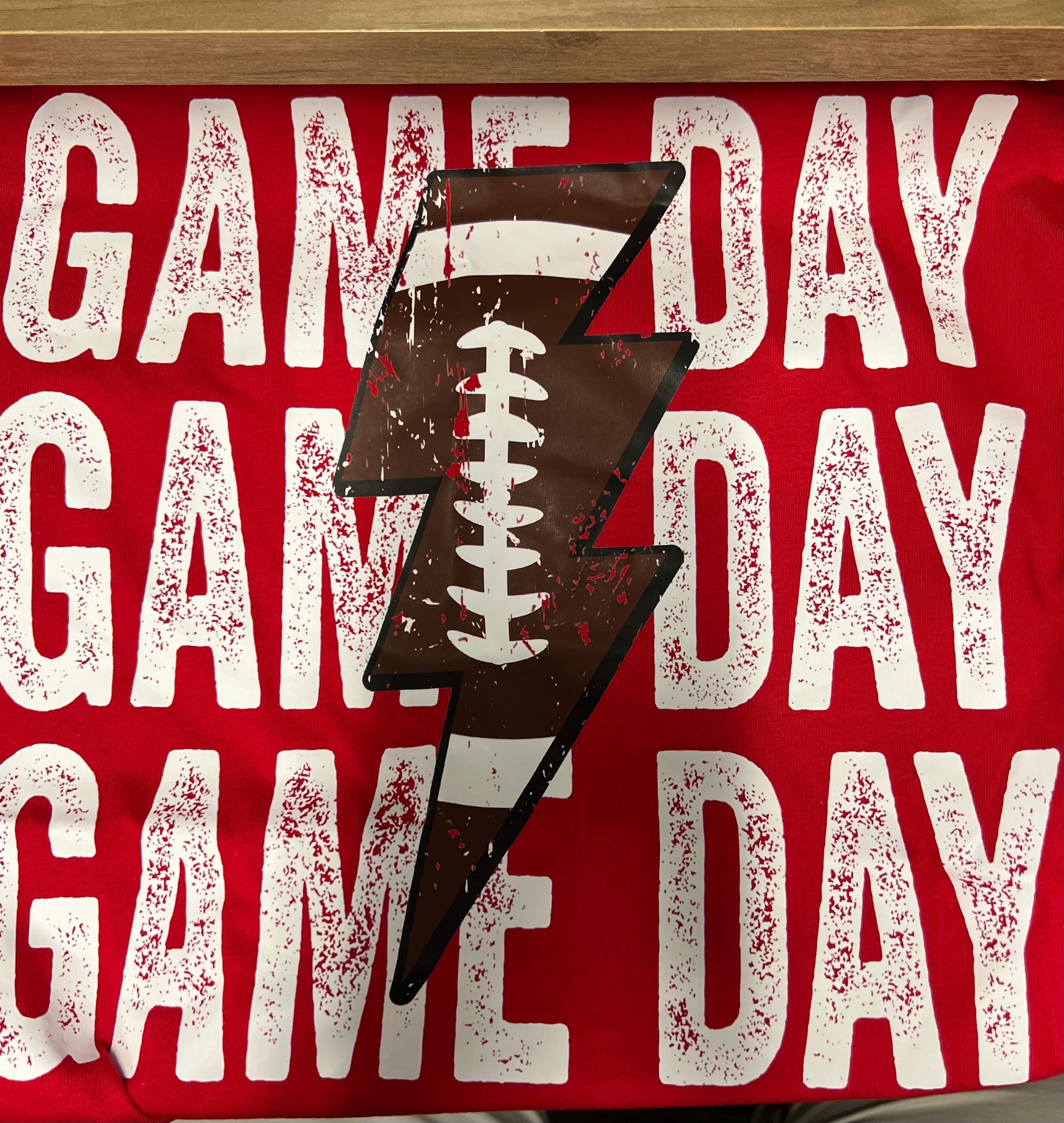 Personalized Football Game Day Shirt, Custom Game Day Mom Football Tee, Child Name & Number Football Game Season Shirt, Game Day Sports Tee