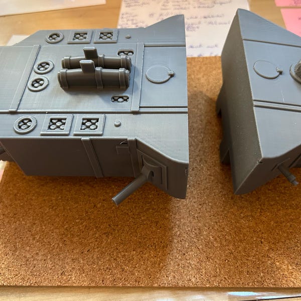 Carro Armato Matilda II BEF In Miniatura – Modello Stampa 3D Per Wargame (non Dipinto) - Foto 1