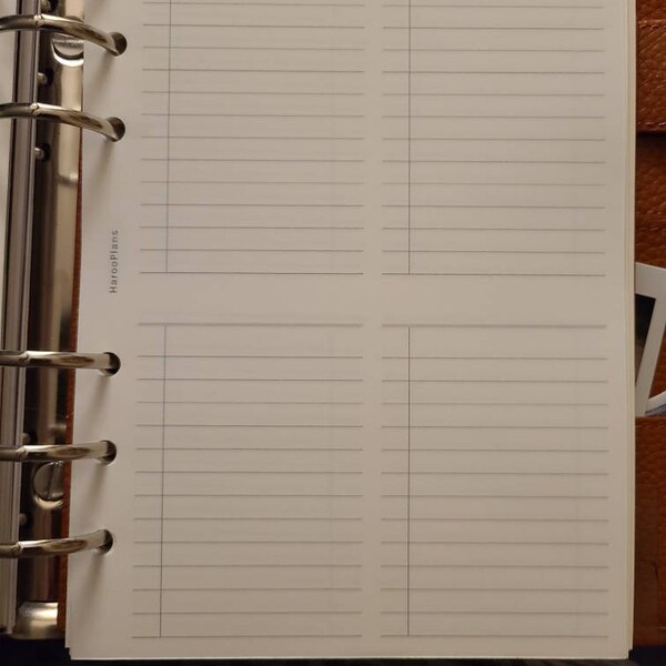 Checklist Sheet | Personal Wide Printable Planner Inserts | Work Task ...