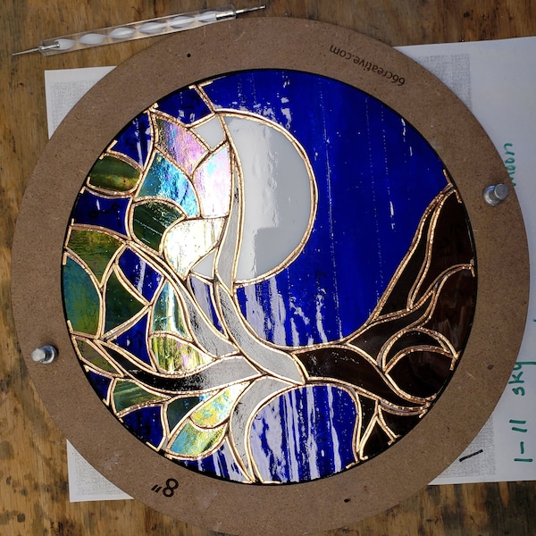 Stained Glass Layout Frame, Round Layout Frame, Stained Glass Jig, 8 ...