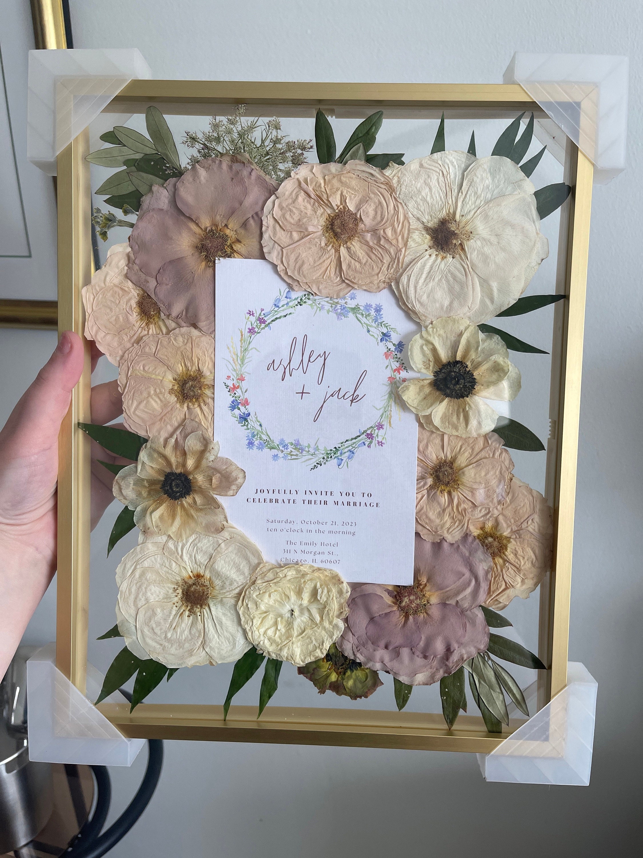 Preserved flowers from Ashley's etsy review