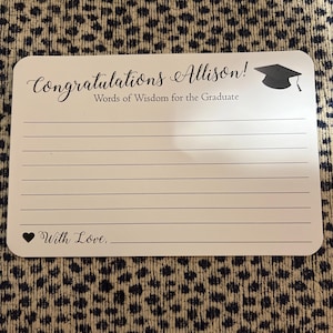 Set of 12 Graduation Wishes Cards Advice Cards for Graduation Party ...