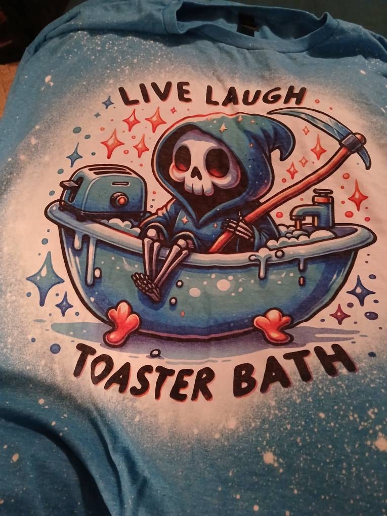 Funny Grim Reaper bleached tee | vintage | retro | custom | funny shirt  | Halloween | gift | sarcastic | snarky | goth | custom | soft tee