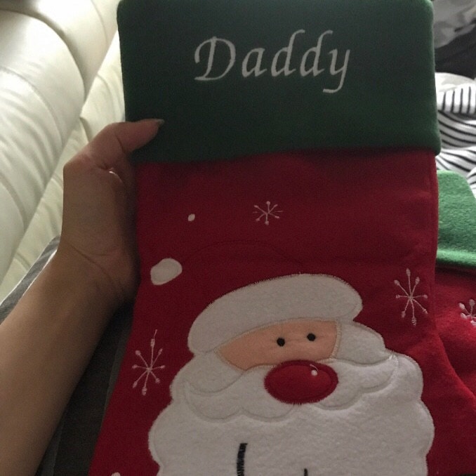 Luxury Personalised Embroidered Christmas Santa / Penguin / Snowman / Reindeer Xmas Stocking