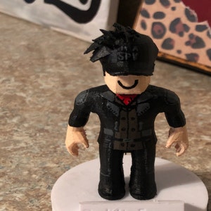 Personalized 3d Printed Roblox Character Etsy - roblox officer hat