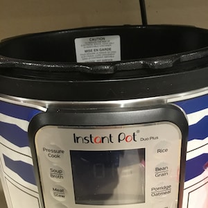 Instant Pot Wrap Cover, Decal, Vinyl, Sticker for Duo Plus / Smart