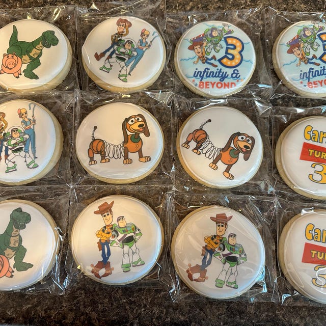 Toy Story Themed Decorated Sugar Cookie Gift Set Toy Story Cookies