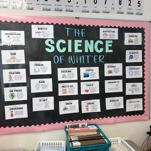 The Science of Winter Bulletin Board Posters | Winter Science ...