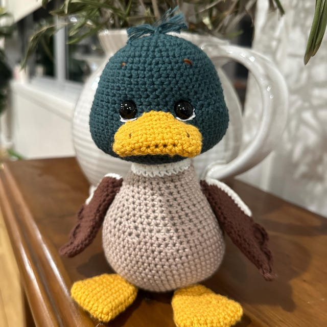 かぎ針編みのパターン - アヒルの子、あみぐるみ (ENG、FR、PT、RUS